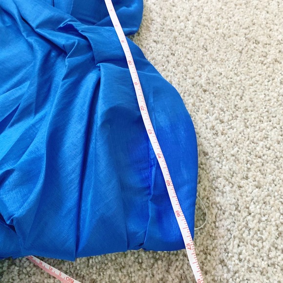 Calvin Klein | Blue Strapless Sweatheart Dress Size 12 - Picture 9 of 10